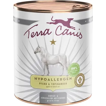 Krmivo pro psa Terra Canis HYPOALLERGEN – koňské maso s topinambury, bez přídavku obilovin 12 × 800 g