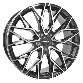 Alu kolo Alu kola MONACO WHEELS GP15, 18x8 5x114.3 ET40, černá lesklá + leštění