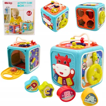 Hračka pro nejmenší HRAČKA PRO DĚTI A MIMINKA INTERAKTIVNÍ KOSTKA PIANO STAVEBNICE