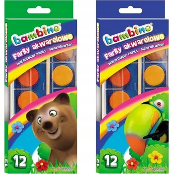 Vodová barva Akvarelové barvy Bambino 12 ks x 1 ml
