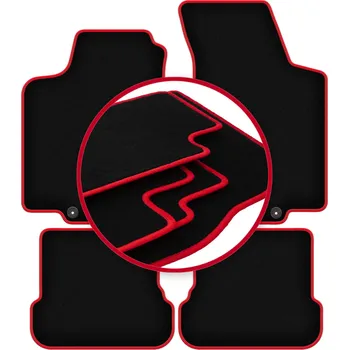 autokoberec Velurové autokoberce Wielganizator, sada 4 kusů