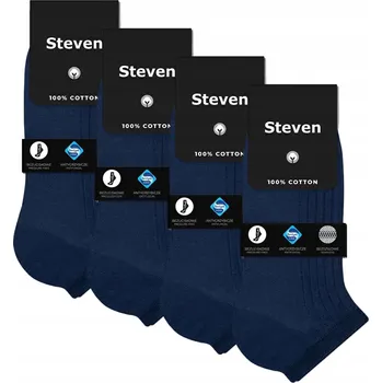 Pánské ponožky Pánské bezešvé bavlněné PONOŽKY 100 KOTNÍKOVÉ PONOŽKY 100% BAVLNA Steven *41-43