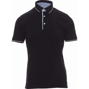 Pánské tričko CAMBRIDGE ČERNÁ polokošile kr.rukáv