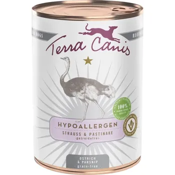 Krmivo pro psa Terra Canis HYPOALLERGEN – pštrosí maso s pastiňákem, bez přídavku obilovin 6 × 400 g