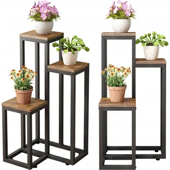 Květináč Dřevěný Držák Na Květináč Muvu 67 cm