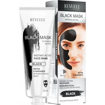 Pleťová maska Černá pleťová maska / Revuele Express Detox Black Mask (80 ml)