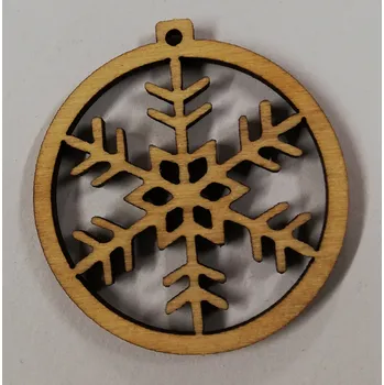 Vánoce Dřevěný výřez vánoční ozdoba č.3