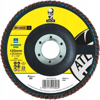 Brusný kotouč Lamelový kotouč LAMELKA ATLAS Průměr 125 P80 Norton KORUND