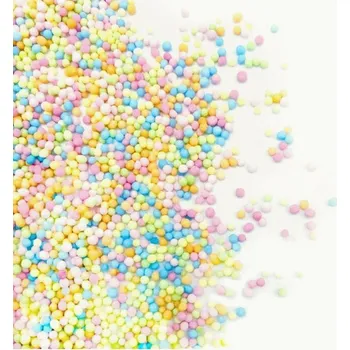 Jedlá dekorace na dort Zdobení vícebaravné mini perličky - máček 90g 0015 - Happy Sprinkles