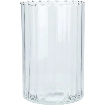 Svícen Skleněná váza z recyklovaného skla 28x18 cm
