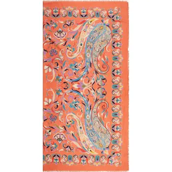 Kabelka Etro Dámský Šátek, oranžová / petrolejová / režná, one size