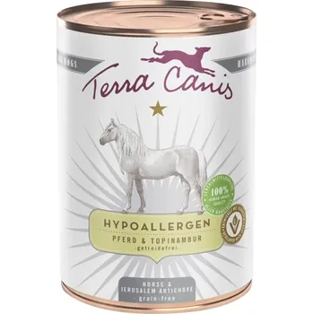 Krmivo pro psa Terra Canis HYPOALLERGEN – koňské maso s topinambury, bez přídavku obilovin 12 × 400 g