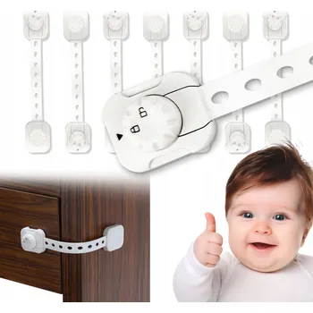 Příslušenství pro čtečku elektronické knihy Zabezpečení skříněk KreoLeo PG2206-055 7 kusů bílé