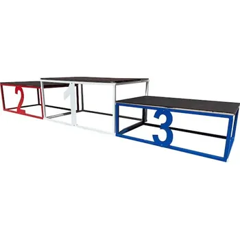 Schůdek Skládací stupně vítězů - přenosný a pevný podstavec pro ocenění