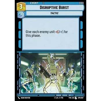 Karetní hra Disruptive Burst 075/257 - Twilight of the Republic Typ karty: Foil