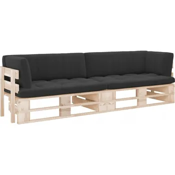 Zahradní nábytek z dřeva VidaXL, černý, 1 ks