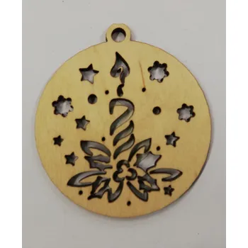 Vánoční dekorace Dřevěný výřez vánoční ozdoba č.25