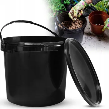 Dóza na potraviny Plastový kbelík s víkem 5 l