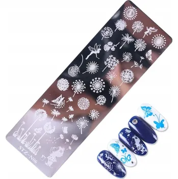 Šablona na nehty Monica's Nails STZ-N06 stříbrná