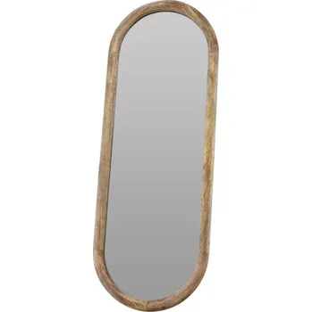 Zrcadlo ZRCADLO ZÁVĚSNÉ DŘEVĚNÉ DEKORATIVNÍ MODERNÍ OVAL 28 X 2,5 X 77,5 CM