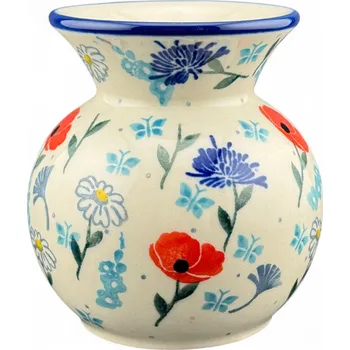 Váza Váza, malá vázička Louka 9,5 cm dek. 2883 Keramika Bolesławiec