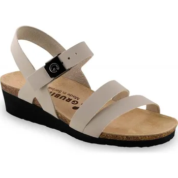 Dámská zdravotní obuv Grubin zdravotní dámská kožená obuv Lucca sandále béžové 1263650 Velikost obuvi: 39, Barva obuvi: Béžová