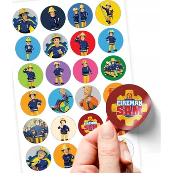 samolepka Filmová a herní nálepka Požárník Sam FIREMAN