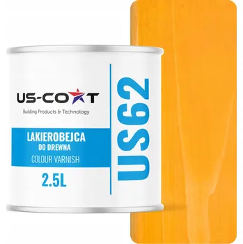 barva a nátěr na dřevo Vodou ředitelná lazura US-Coat 2,5 l BOROVICE ZLATÁ