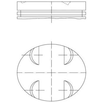 Píst motoru Píst MAHLE 005 24 00