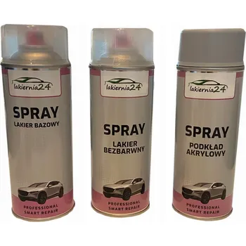 Autolak Autolak ve spreji LD7W D7W Volkswagen VW sada základní nátěr a bezbarvý lak