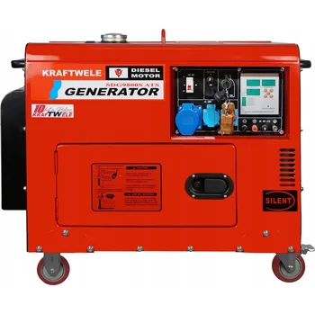 Elektrocentrála Jednofázová přenosná elektrocentrála KrafTWele 9800 W, na naftu