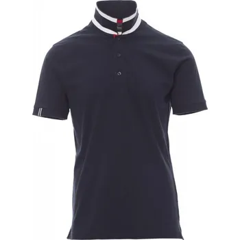 Pánské tričko Payperwear Polokošile Memephis s kontrastním límečkem na rubu Barva: modrá - bílá - červená, Velikost: 3XL