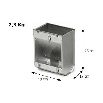 Zásobník k venkovnímu zavěšení 19 cm dvoukomorový