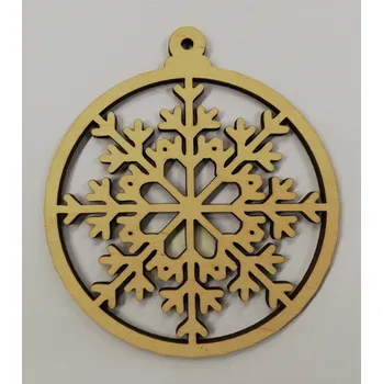 Vánoční dekorace Dřevěný výřez vánoční ozdoba č.14