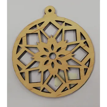 Vánoční dekorace Dřevěný výřez vánoční ozdoba č.22