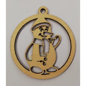 Vánoční dekorace Dřevěný výřez vánoční ozdoba č.16