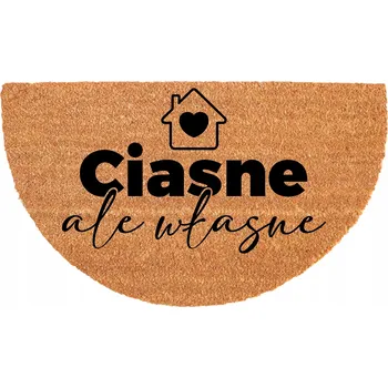 Rohožka PŮLKRUHOVÁ KOKOSOVÁ ROHOŽKA 40X70CM - ODOLNÁ, PROTISKLUZOVÁ, EKOLOGICKÁ