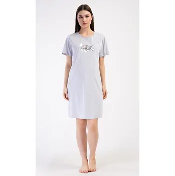 Dámská noční košile Dámská noční košile mateřská Sweet dreams - světle šedá - XL