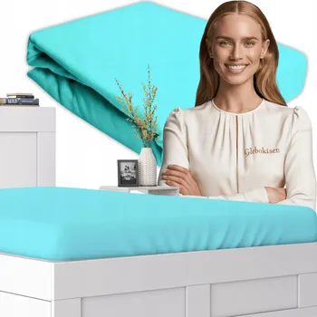 Prostěradlo Prostěradlo JERSEY s gumou 90x190 Máta