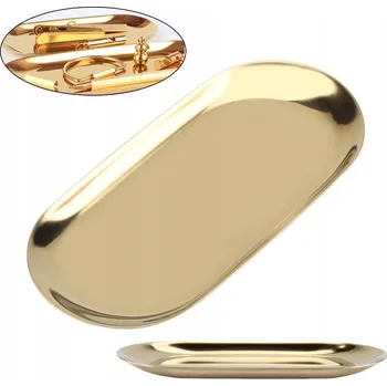 NEREZOVÁ OCEL OVÁLNÝ PODNOS NA SERVÍROVÁNÍ 18x8cm