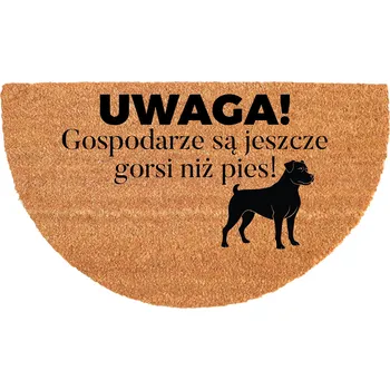 Rohožka PŮLKRUHOVÁ KOKOSOVÁ ROHOŽKA 40X70CM - ODOLNÁ, PROTISKLUZOVÁ A EKOLOGICKÁ