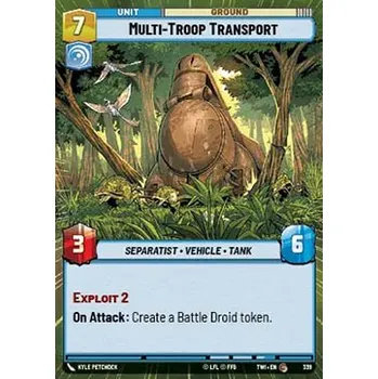 Sběratelská karetní hra Multi-Troop Transport 339 - Twilight of the Republic: Extras Typ karty: Standard