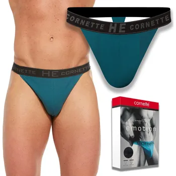 Slipy Tanga Cornette Slipy modré, velikost L