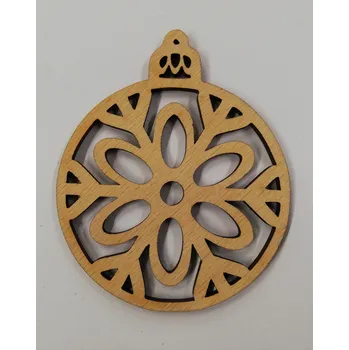 Vánoční dekorace Dřevěný výřez vánoční ozdoba č.5