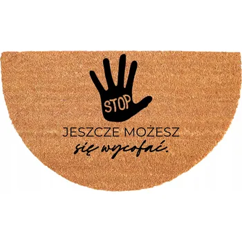 KOKOSOVÁ ROHOŽKA ODOLNÁ 40X70CM PROTISKLUZOVÁ PŮLKRUHOVÁ EKOLOGICKÁ