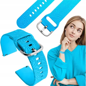 Řemínek na hodinky Řemínek ChronSmarta pro Realme 22mm modrý