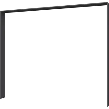 Šatní skříň Paspartový rám k šatní skříni Barea, 233 cm, tmavě šedý