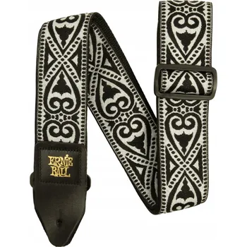 Kytarový popruh Popruh Ernie Ball Black Heart Jacquard (5345)