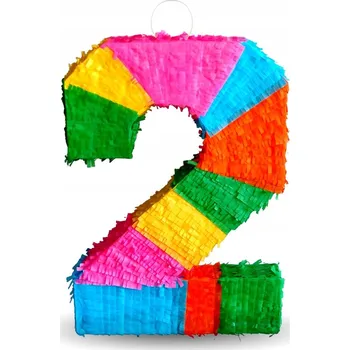 Obraz Narozeninová Piniata Číslice 2 k Narozeninám 50x35x7.5 cm