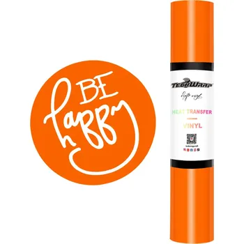 Samolepící dekorace TeckWrap PU HTV - Orange Velikost: 0,3 x 1,5 m